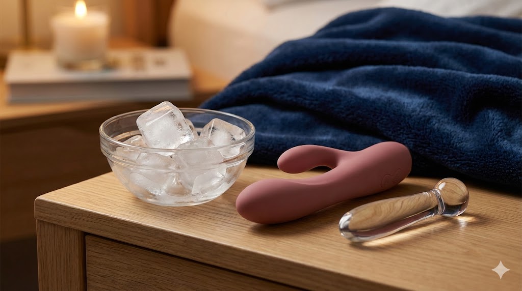 משחקי טמפרטורה: קוביות קרח בשילוב ויברטורים