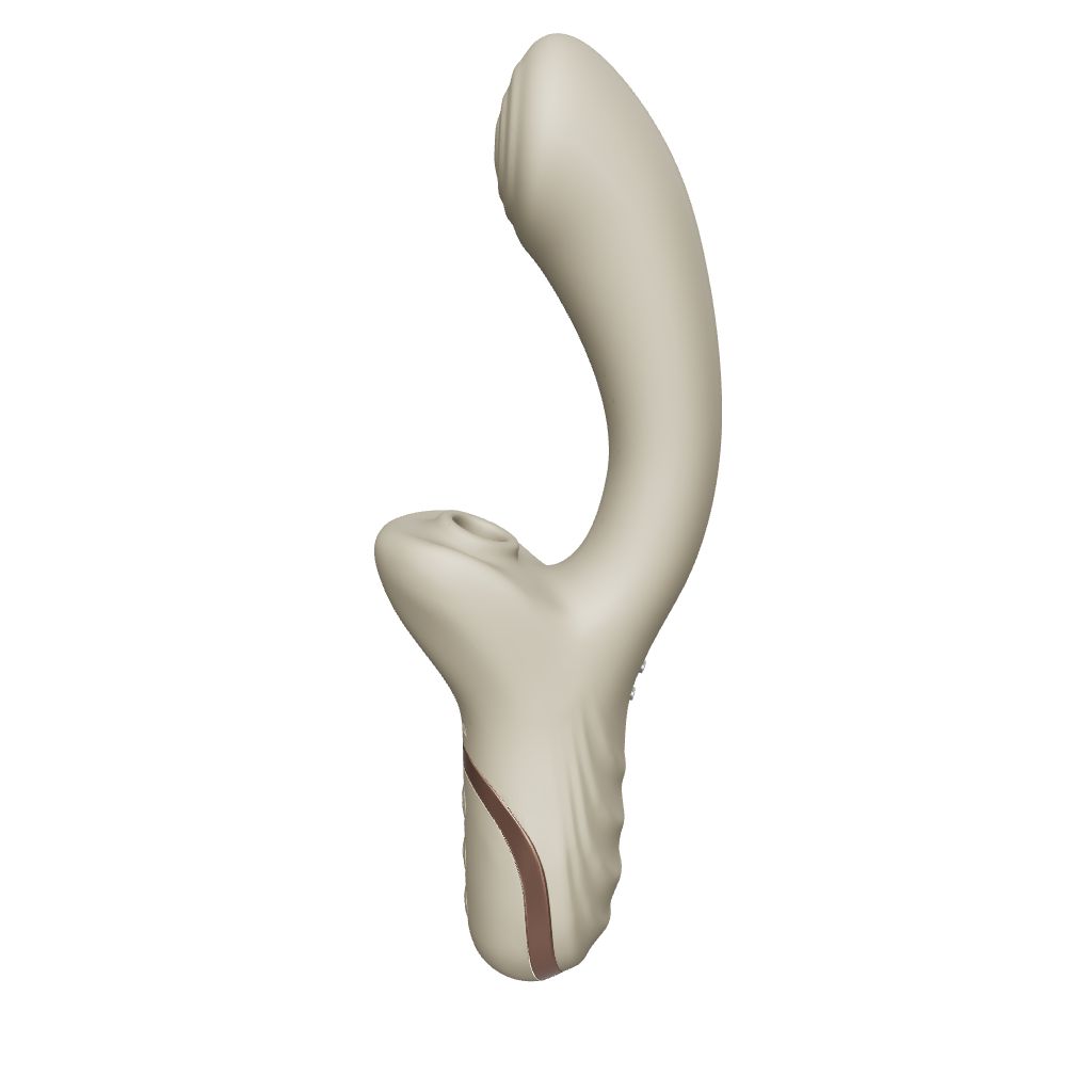 ויברטור ארנבון משולב יונק דגדגן, 3D